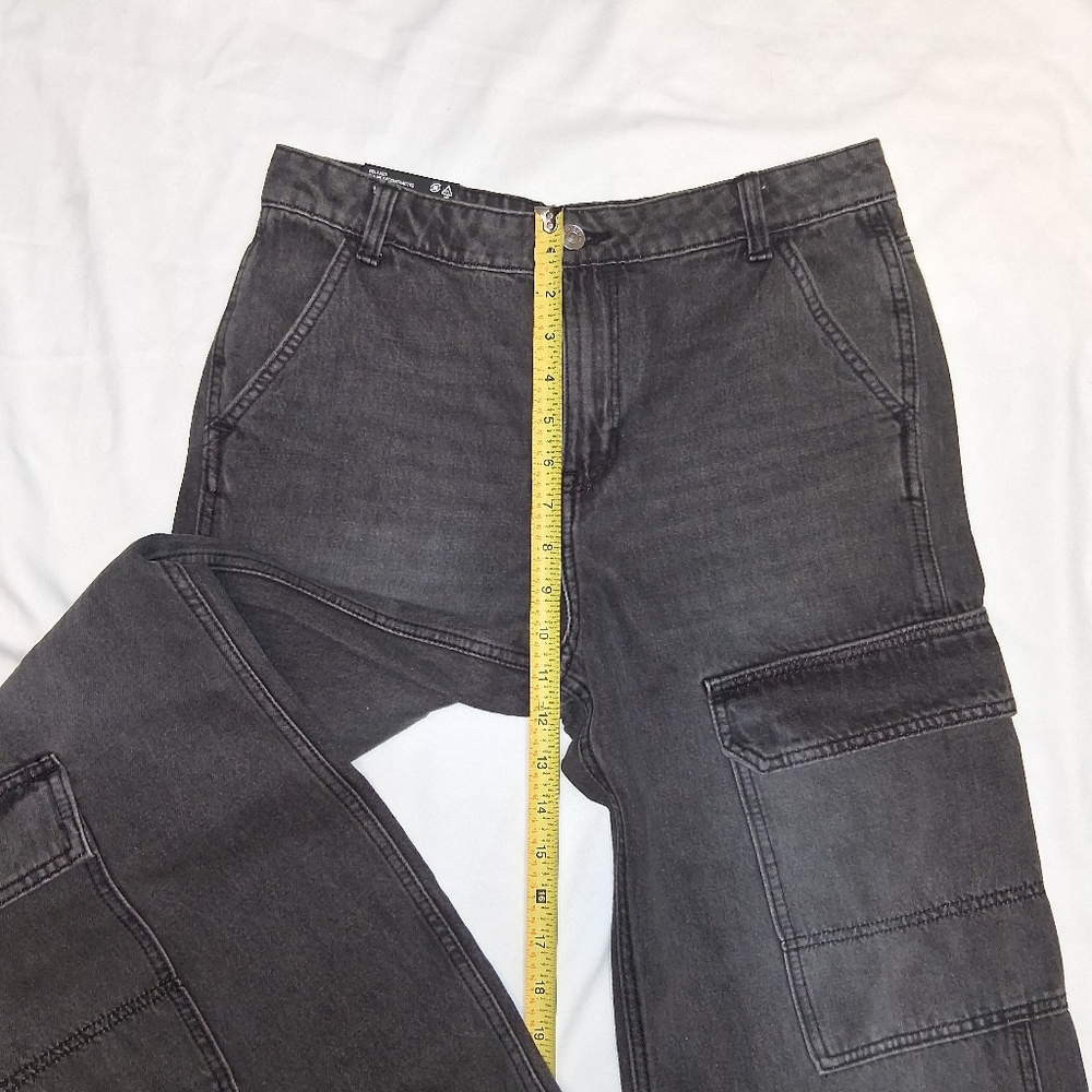 H&M Divided New Women Black and Gray Denim Jeans Size 4 Made In Bangladesh - Picture 9 of 16